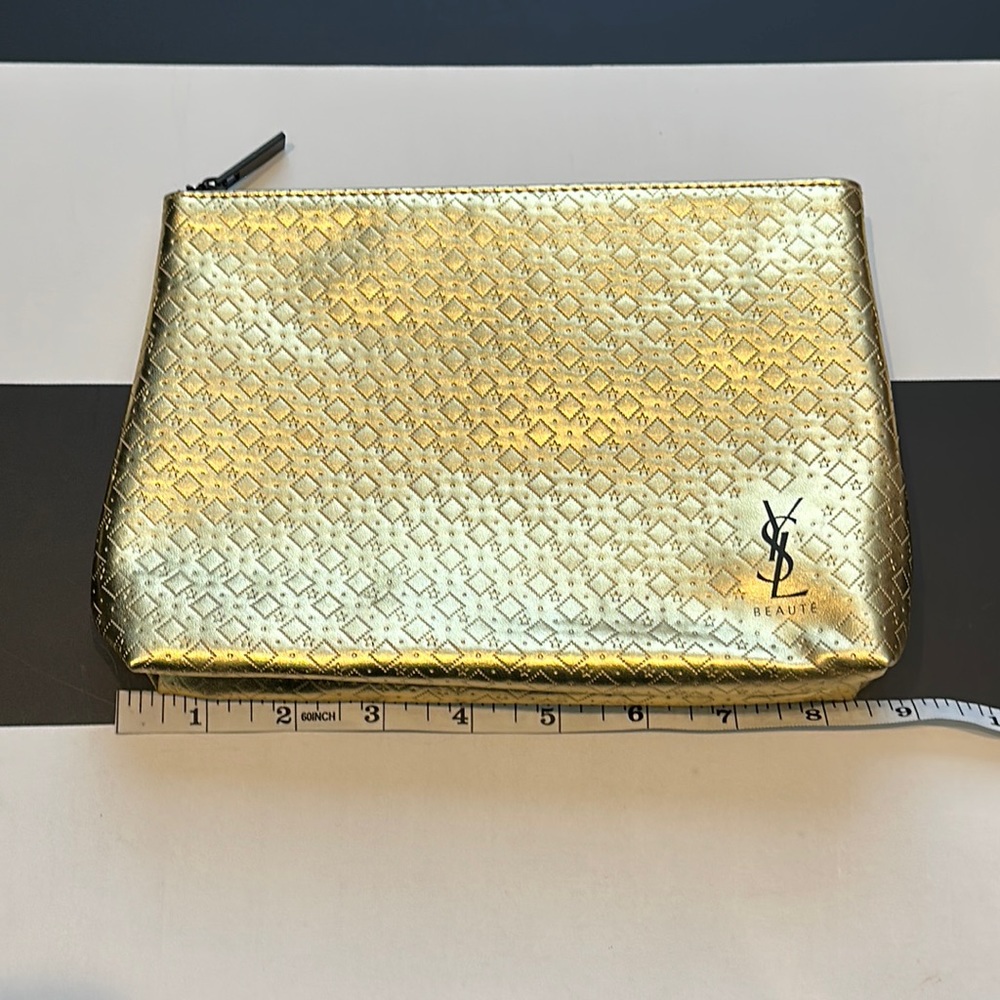 NWOT YSL Beaute gold bag